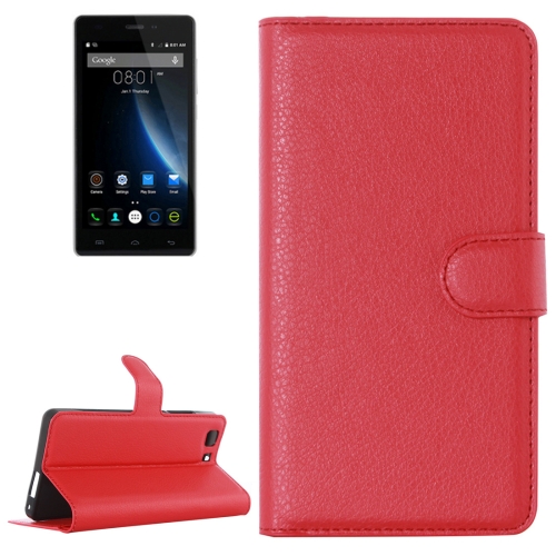 

Litchi Texture Horizontal Flip Leather Case with Holder & Card Slots & wallet for Doogee X5(S-MPH-1005) / X5S（MPH1002）(Red)