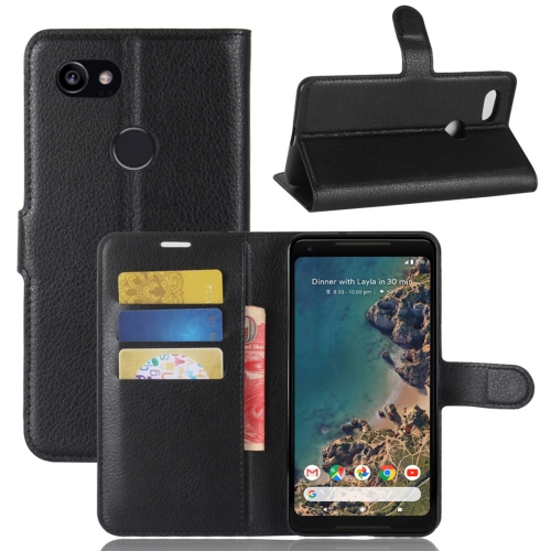 

For Google Pixel 2 XL Litchi Texture Horizontal Flip Leather Case with Holder & Card Slots & Wallet (Black)