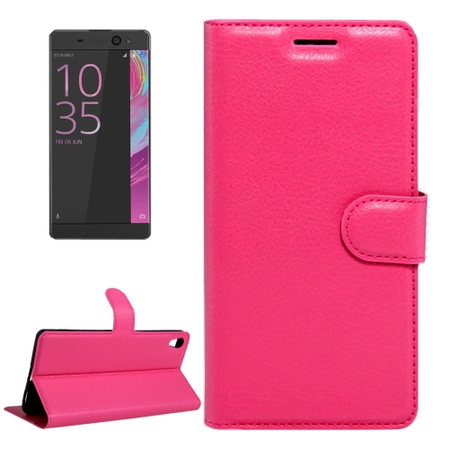 

For Sony Xperia XA Ultra Litchi Texture Horizontal Flip Leather Case with Magnetic Buckle & Holder & Card Slots & Wallet(Magenta)