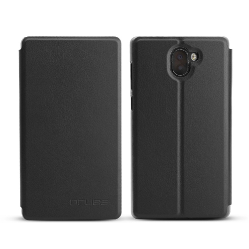 

OCUBE for Leagoo Kiicaa Mix (MPH4355B) Spring Texture Horizontal Flip Leather Case with Holder(Black)