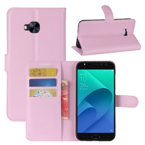 

For Asus ZenFone 4 Selfie Pro (ZD552KL) Litchi Texture Horizontal Flip Leather Case with Holder & Card Slots & Wallet(Pink)