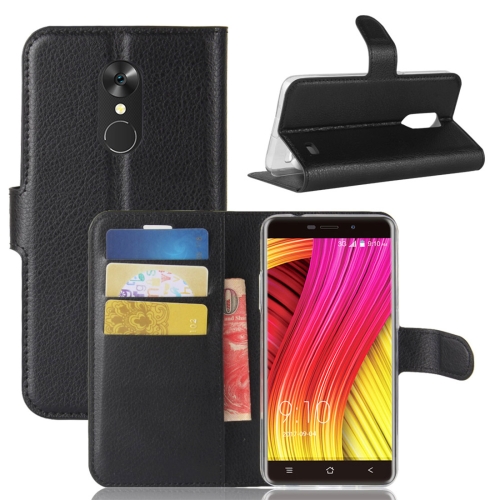 

Blackview for A10 (MPH1904) Litchi Texture Horizontal Flip Leather Case with Holder & Card Slots & Wallet(Black)