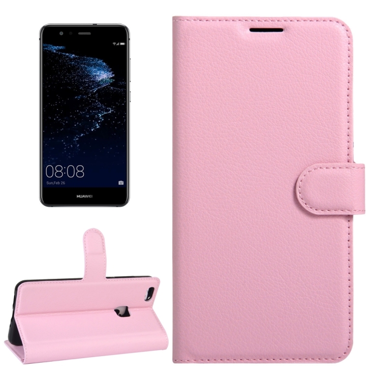 

For Huawei P10 Lite Litchi Texture Horizontal Flip Leather Case with Magnetic Buckle & Holder & Card Slots & Wallet (Pink)