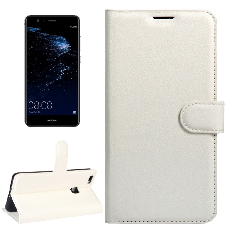 

For Huawei P10 Lite Litchi Texture Horizontal Flip Leather Case with Magnetic Buckle & Holder & Card Slots & Wallet (White)