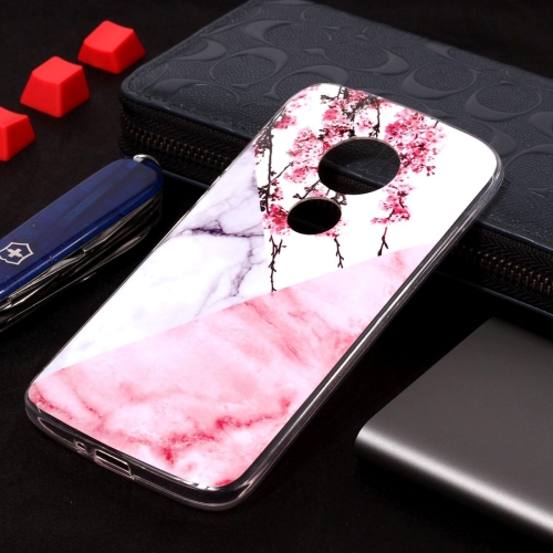 

Marble Pattern Soft TPU Case For Motorola Moto E5 Play (US Version)(Plum Blossom)