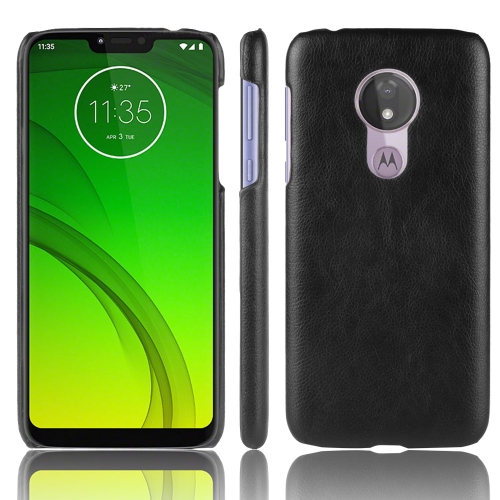 

Shockproof Litchi Texture PC + PU Case for Motorola Moto G7 Power (Black)