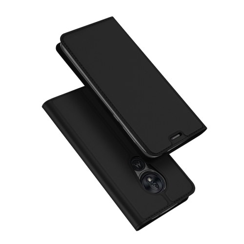 

DUX DUCIS Skin Pro Series Horizontal Flip PU + TPU Leather Case for Motorola Moto G7 Power , with Holder & Card Slots (Black)