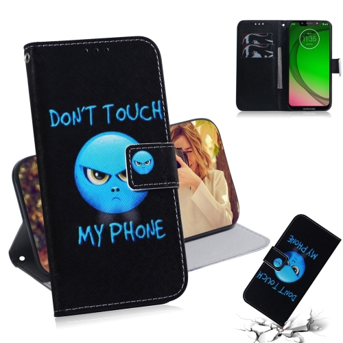 

Anger Pattern Coloured Drawing Horizontal Flip Leather Case for Motorola Moto G7 Play, with Holder & Card Slots & Wallet