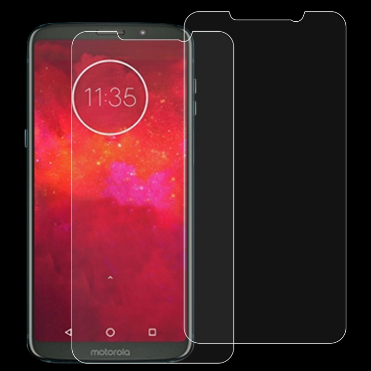Phone Screen Film 100 PCS 0.26mm 9H 2.5D Tempered Glass Film for Motorola Moto Z3 Play Anti-Scratch Tempered Glass