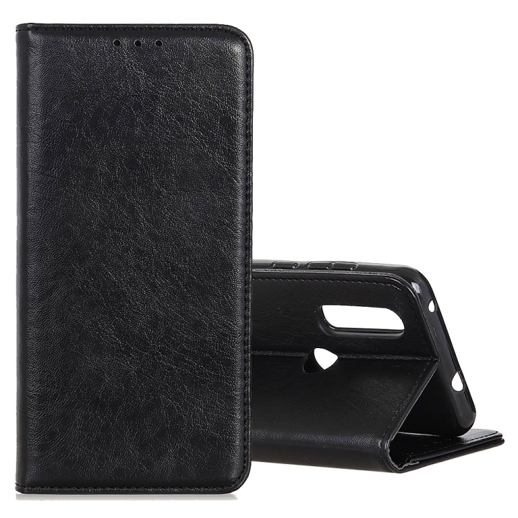 

Magnetic Crazy Horse Texture Horizontal Flip Leather Case for Motorola Moto P40 Power, with Holder & Card Slots & Wallet (Black)