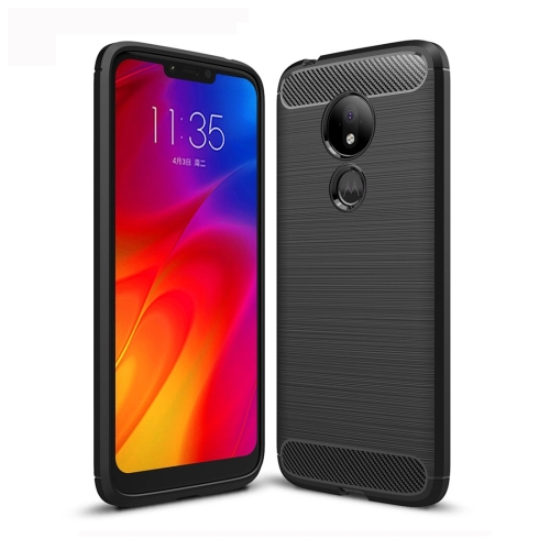 

Brushed Texture Carbon Fiber TPU Case for Motorola Moto G7 Power US Version (Black)