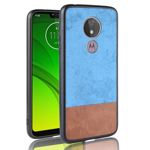 

Shockproof Color Matching Denim PC + PU + TPU Case for Motorola Moto G7 Play (EU Version) (Blue)