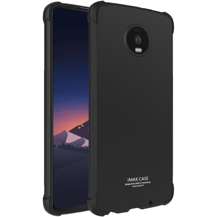 

IMAK All-inclusive Shockproof Airbag TPU Case for Motorola Z4, with Screen Protector (Black)