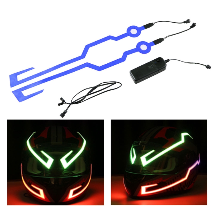 

MB-MHL002 Motorcycle Modification Accessories Universal Pasteable Helmet Light Strip(Blue)
