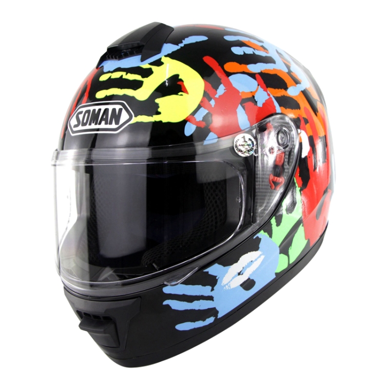 

Outdoor Motorcycle Electric Car Riding Helmet, Size: XL, 61-62cm (Palm Flower)