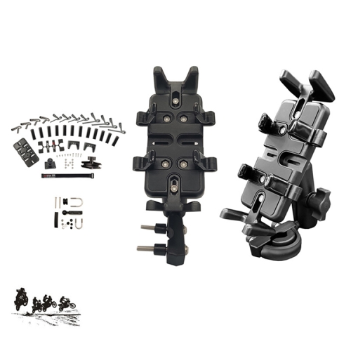 

Universal Strip Shaped Ball Head Motorcycle U-shaped Bolt Handlebar Multi-function Mobile Phone Holder, Suitable for Mobile Phone Width: 5.5-9.5cm