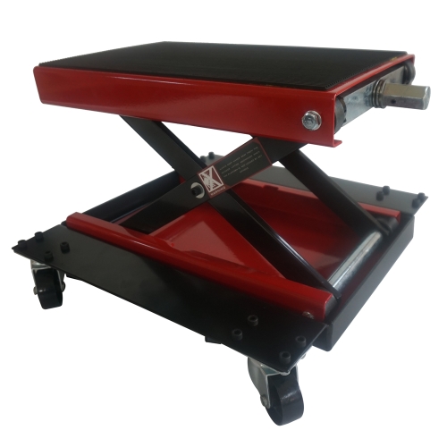 

[US Warehouse] Movable Steel Scissor Lifting Adjustable Platform for Motorcycle, Load-bearing: 1100lbs