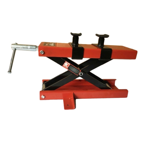 

[US Warehouse] Steel Scissor Lifting Adjustable Platform for Motorcycle, with Fixation Clamp, Load-bearing: 1100lbs(Red)