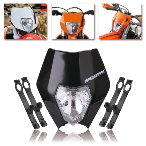 

Speedpark Cross-country Motorcycle LED Headlight Grimace Headlamp for KTM (Black)