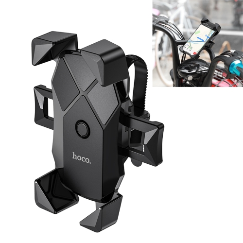 

Hoco CA58 Light Ride One-button Bicycle Motorcycle Universal Mobile Phone Holder Bracket (Black)