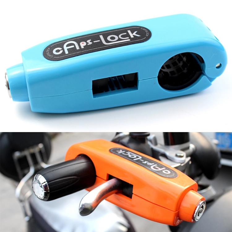 

Motorcycle Electric Car Aluminum AlloyThrottle Anti-theft Brake Lock(Blue)