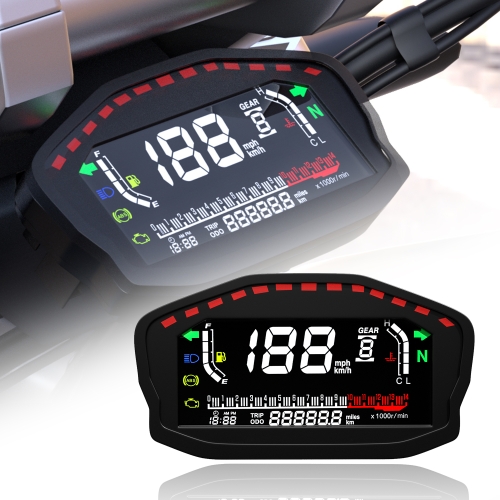 

CS-1089A1 Motorcycle Modified Multi-function LCD Color Screen Odometer Tachometer