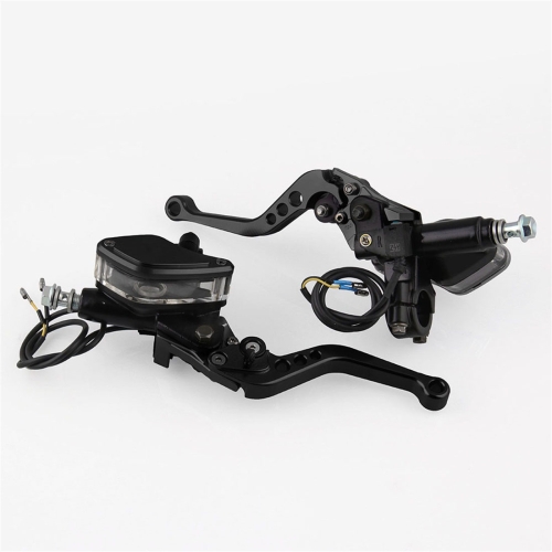 

Leaf Shape Modified Motorcycle Hand Brake Clutch Hydraulic Brake Lever (Black)