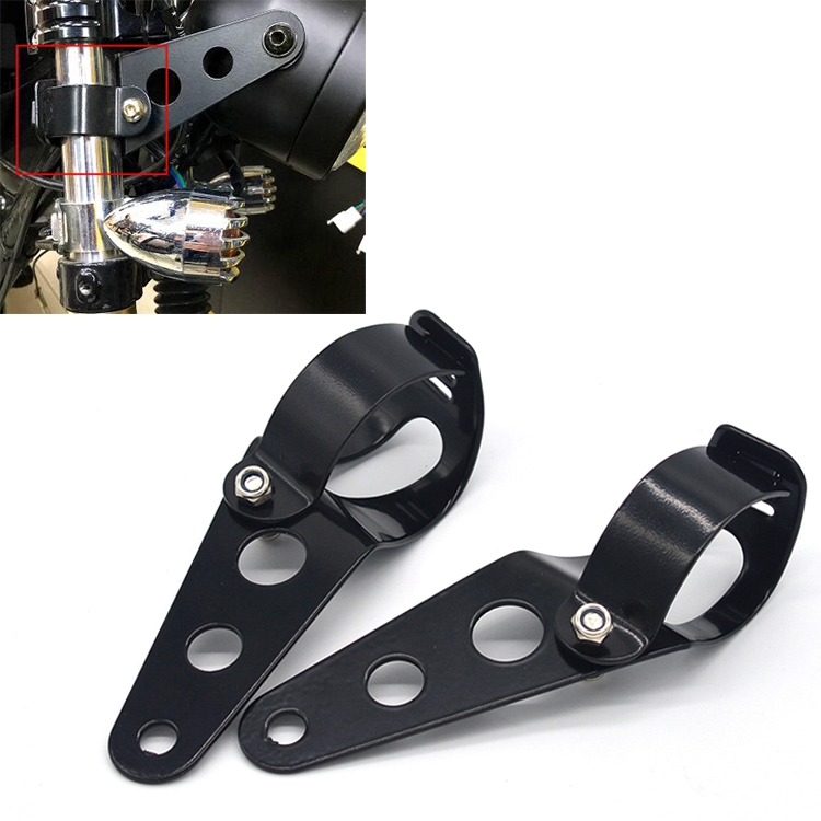 

Motorcycle Headlight Holder Modification Accessories, Size:L (Black)