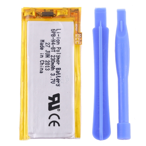 

3.7V 230mAh Rechargeable Replacement Li-polymer Battery for iPod nano 4