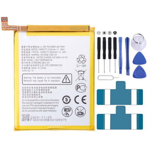 

3200mAh Li3931T44P8h806139 Li-Polymer Battery for ZTE Blade V9 / V10 / V9 Vita / V10 Vita / A5 (2020)