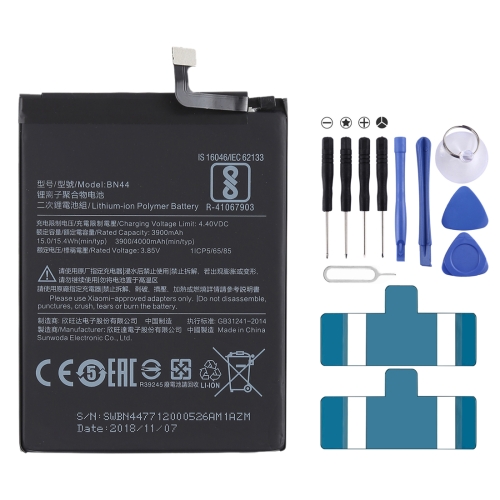 

3900mAh Li-Polymer Battery BN44 for Xiaomi Redmi 5 Plus