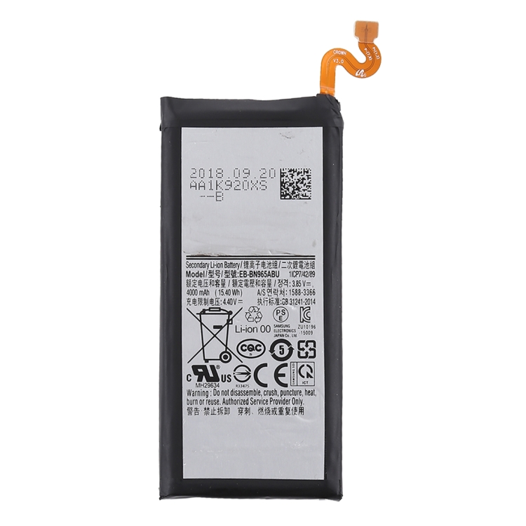 

4000mAh Rechargeable Li-ion Battery EB-BN965ABU for Galaxy Note9