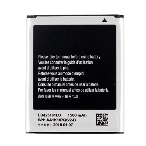 

1500mAh Rechargeable Li-ion Battery EB425161LU for Galaxy J1 mini (2016) / J105H / S7562 / S7572 / S7580 / I739 / i759 / I669 / I8160