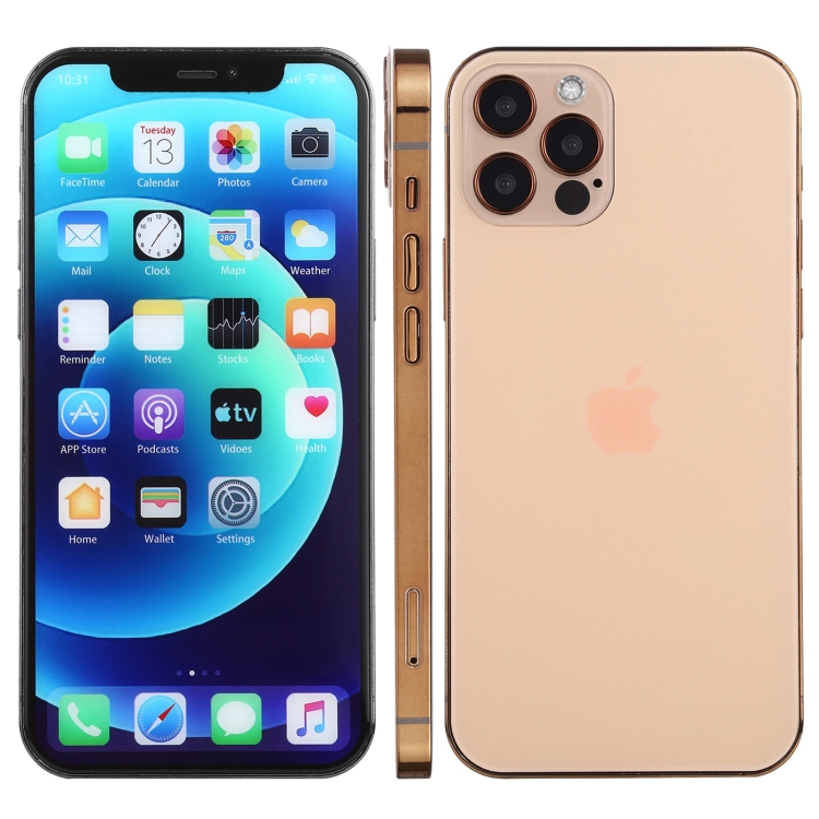 

Color Screen Non-Working Fake Dummy Display Model for iPhone 12 Pro (6.1 inch) (Gold)