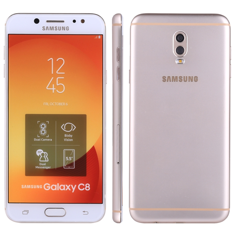 

For Galaxy C8 Color Screen Non-Working Fake Dummy Display Model(Gold)