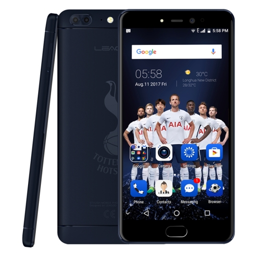 

[HK Stock] LEAGOO T5 THFC, 4GB+64GB, Dual Back Cameras, Fingerprint Identification, 5.5 inch 2.5D Curved LEAGOO OS 3.0 (Android 7.0) MTK6750T Octa Core up to 1.5GHz, Network: 4G, Dual SIM(Dark Blue)