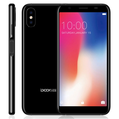 

[HK Stock] DOOGEE X55, 1GB+16GB, Dual Back Cameras, Fingerprint Identification, 5.5 inch Android 7.1 MTK6580 Quad Core up to 1.3GHz, Network: 3G, OTA, Dual SIM(Black)