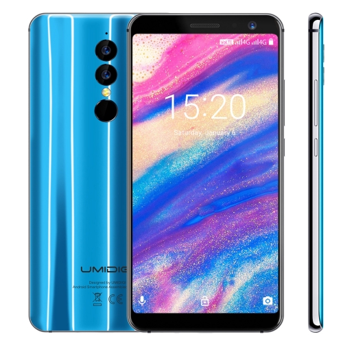 

[HK Stock] UMIDIGI A1 Pro, Dual 4G, 3GB+16GB, Dual Back Cameras, Face & Fingerprint Identification, 5.5 inch Android 8.1 MTK6739 Quad Core up to 1.5GHz, Network: 4G, Dual SIM, VoLTE(Blue)