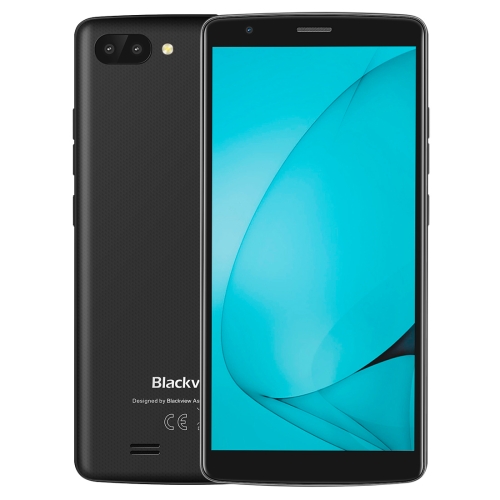 

[HK Stock] Blackview A20, 1GB+8GB, Dual Back Cameras, 5.5 inch Android GO MTK6580M Quad Core up to 1.3GHz, Network: 3G, Dual SIM(Grey)