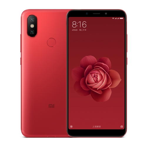 

Xiaomi Mi 6X / A2, 4GB+64GB, Not Support Google Play, AI Dual Back Cameras, Fingerprint Identification, 5.99 inch MIUI 9.0 Qualcomm Snapdragon 660 Octa Core up to 2.2GHz, Network: 4G, VoLTE, Dual SIM(Red)