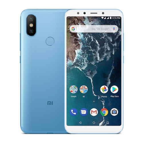 

[HK Stock] Xiaomi Mi A2, 4GB+64GB, Global Official Version, AI Dual Back Cameras, Fingerprint Identification, 5.99 inch Android One Qualcomm Snapdragon 660 AIE Octa Core up to 2.2GHz, Network: 4G, VoLTE, Dual SIM(Blue)