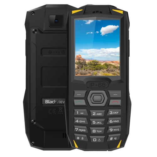 

[HK Stock] Blackview BV1000 Rugged Phone, IP68 Waterproof Dustproof Shockproof, 3000mAh Battery, 2.4 inch, FM, Bluetooth, Network: 2G, Dual SIM (Yellow)