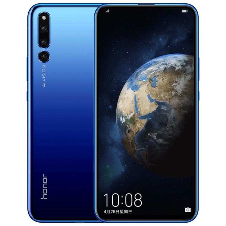 

Huawei Honor Magic 2, 8GB+256GB,China Version, Triple Back Cameras + Triple Front Cameras, Screen Fingerprint Identification, 6.39 inch Magic UI 2.0 (Android 9.0) HUAWEI Kirin 980 Octa Core up to 2.6GHz, NFC, Network: 4G, Gradient Body(Blue)