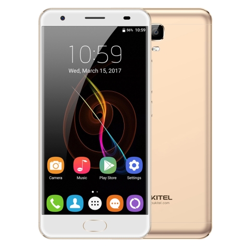 

[HK Stock] OUKITEL K6000 Plus, 4GB+64GB, South American Version, Fingerprint Identification, 6080mAh Battery, 5.5 inch Android 7.0 MTK6750T Octa Core up to 1.5GHz, Network: 4G, Dual SIM, OTG(Gold)