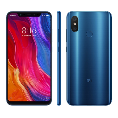 

[HK Stock] Xiaomi Mi 8, 6GB+64GB, Global Official Version, Dual AI Rear Cameras, Infrared Face & Fingerprint Identification, 6.21 inch AMOLED MIUI 9.0 Qualcomm Snapdragon 845 Octa Core up to 2.8GHz, Network: 4G, VoLTE, Dual SIM(Blue)