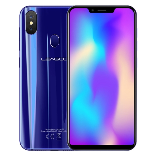 

[HK Stock] LEAGOO S9, 4GB+32GB, Dual Back Cameras, Face & Fingerprint Identification, 5.85 inch Android 8.1 MTK6750 Octa Core up to 1.5GHz, Network: Dual 4G, OTG, VoLTE, Dual SIM(Blue)