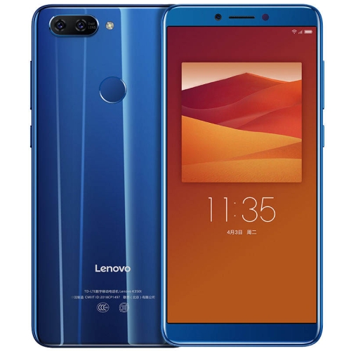 

Lenovo K5 K350t, 3GB+32GB, Dual Back Cameras, Fingerprint Identification, 5.7 inch ZUI 3.1 Lite (Android N) MTK6750V/CB Octa Core up to 1.5GHz, Network: 4G, Dual SIM(Blue)