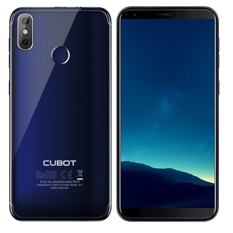 CUBOT R11, 2GB+16GB, Dual Back Cameras, Fingerprint Identification, 5.5 inch Android 8.1 MTK6580 Quad Core up to 1.3GHz, Network: 3G, Dual SIM(Blue)
CUBOT R11, 2GB+16GB, Dual Back Cameras, Fingerprint Identification, 5.5 inch Android 8.1 MTK6580 Quad Core up to 1.3GHz, Network: 3G, Dual SIM(Blue)