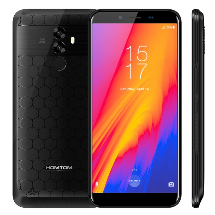 

[HK Stock] HOMTOM S99, 4GB+64GB, Dual Back Cameras, Face ID & Fingerprint Identification, 6200mAh Battery, 5.5 inch Android 8.0 MTK6750 Octa Core up to 1.5GHz, Network: 4G, Dual SIM, OTG, OTA(Black)