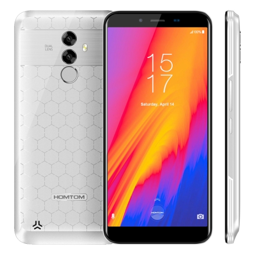 

[HK Stock] HOMTOM S99, 4GB+64GB, Dual Back Cameras, Face ID & Fingerprint Identification, 6200mAh Battery, 5.5 inch Android 8.0 MTK6750 Octa Core up to 1.5GHz, Network: 4G, Dual SIM, OTG, OTA(White)
